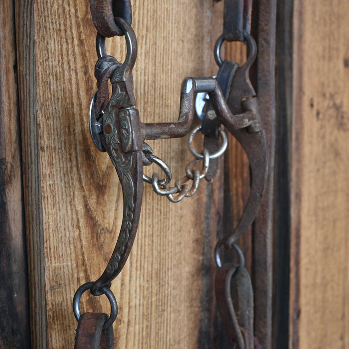 Cowpuncher Hinge Port Bridle Rig w/Single Ear Headstall