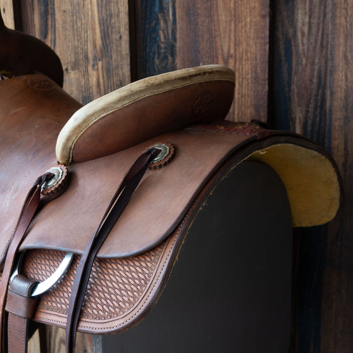 16" USED SPUR SADDLERY CUTTING SADDLE Saddles - Used Teskeys
