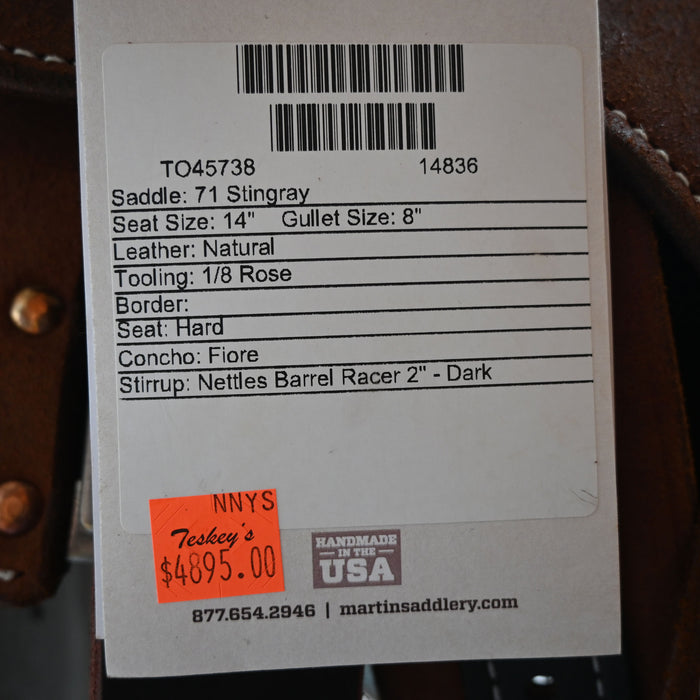 14" MARTIN STINGRAY BARREL SADDLE