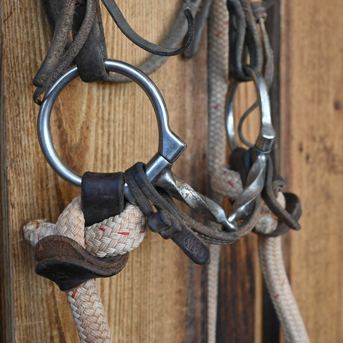 Professional's Choice D-Ring Slow Twist Snaffle Bridle Rig w/Browband Headstall