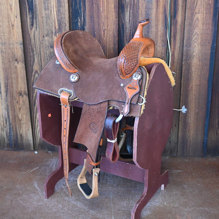 14" USED TESKEY'S BARREL SADDLE
