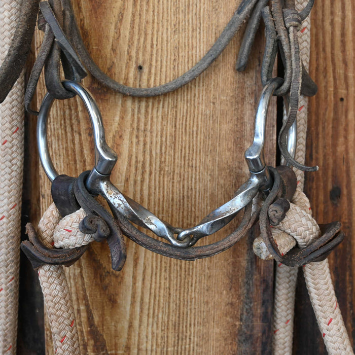 Professional's Choice D-Ring Slow Twist Snaffle Bridle Rig w/Browband Headstall