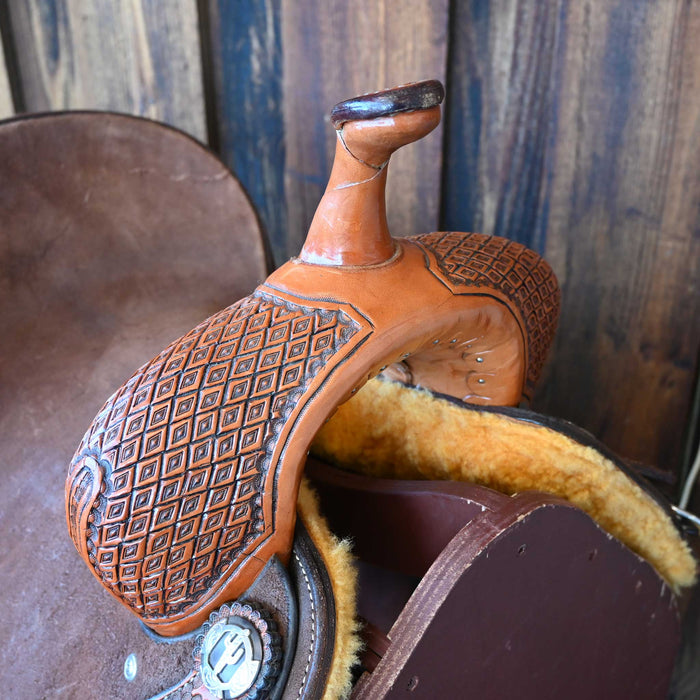 14" USED TESKEY'S BARREL SADDLE