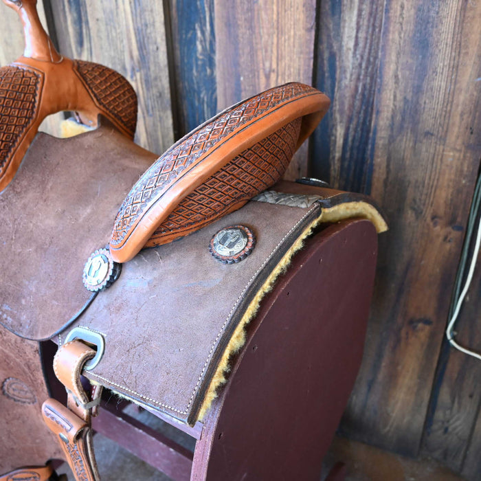 14" USED TESKEY'S BARREL SADDLE