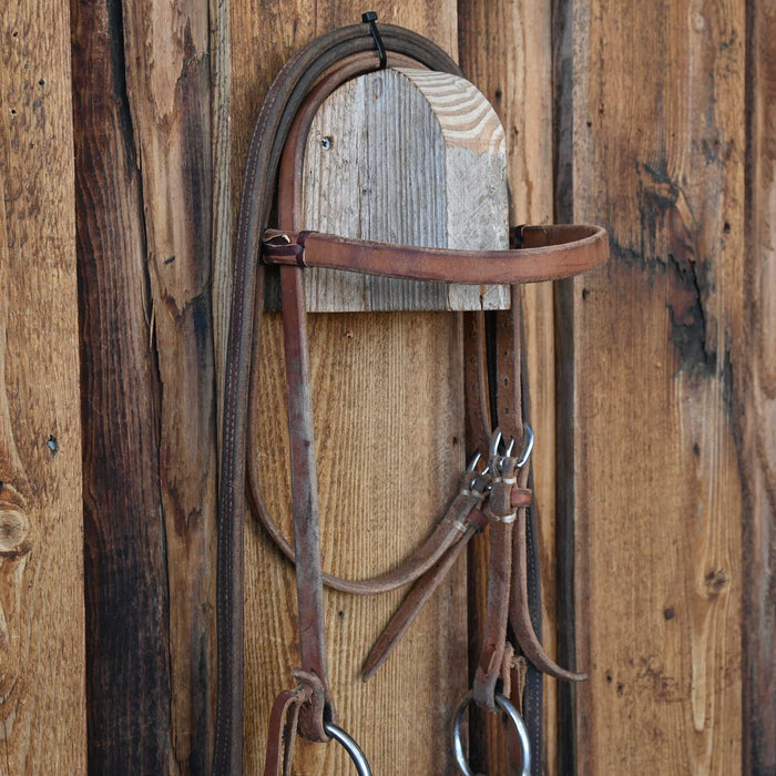 Professional's Choice D-Ring Twisted Wire Snaffle Bridle Rig w/Browband Headstall