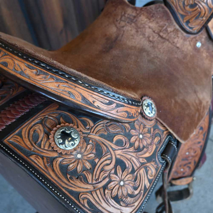 13.5" USED JEFF SMITH XTREME BARREL SADDLE Saddles - Used Jeff Smith