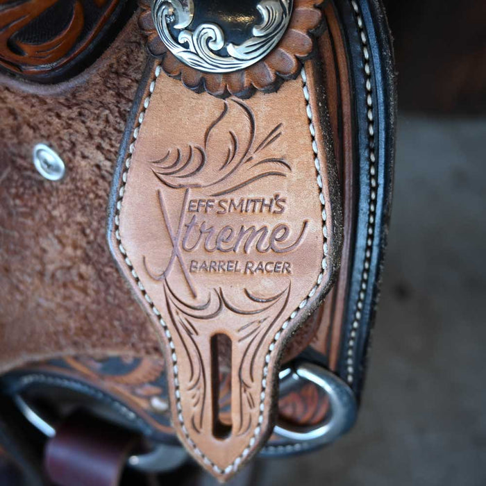 13.5" USED JEFF SMITH XTREME BARREL SADDLE Saddles - Used Jeff Smith