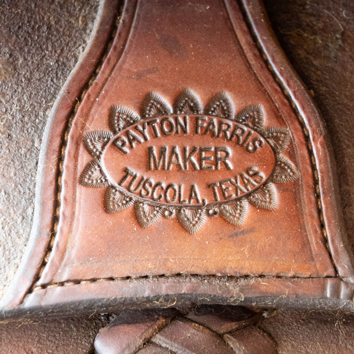 16" USED PAYTON FARRIS RANCH SADDLE Saddles - Used Payton Farris