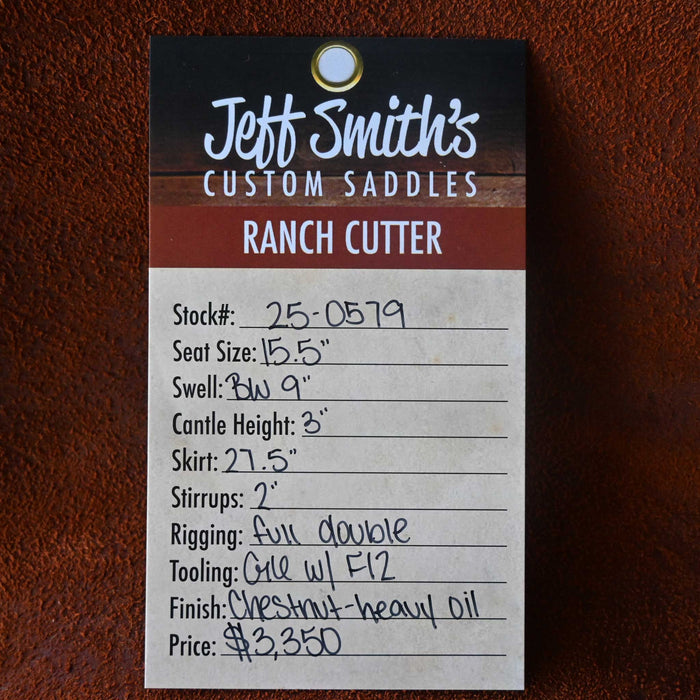 15.5" JEFF SMITH BUSTER WELCH RANCH CUTTER SADDLE Saddles - New Jeff Smith