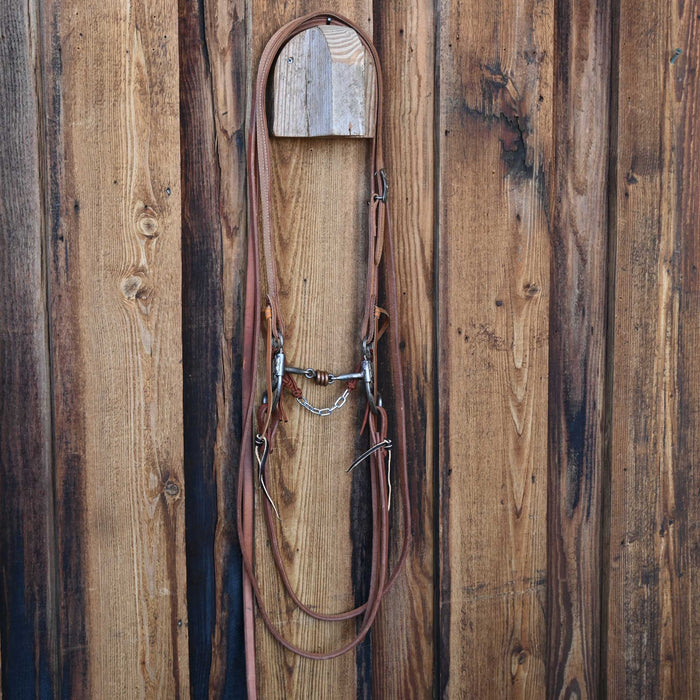 Cowpuncher Dogbone Bridle Rig w/Split Ear Headstall