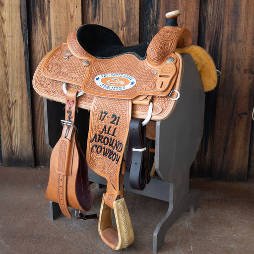 15" USED TESKEY'S CALF ROPING SADDLE Saddles - Used Teskey's Saddlery