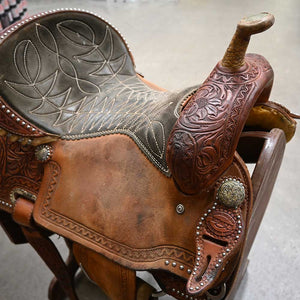 15" USED TESKEY'S BARREL SADDLE Saddles TESKEY'S SADDLERY LLC   