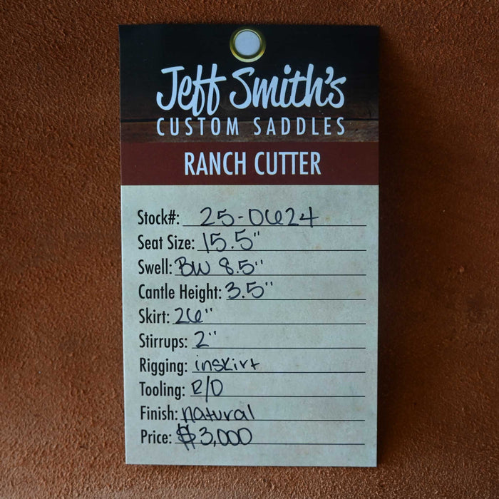 15.5" JEFF SMITH BUSTER WELCH RANCH CUTTER SADDLE Saddles - New Jeff Smith