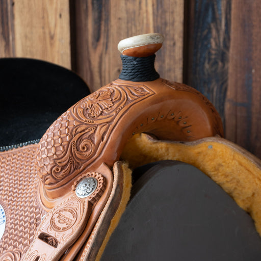 15" USED TESKEY'S CALF ROPING SADDLE Saddles - Used Teskey's Saddlery