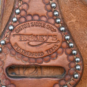 15" USED TESKEY'S BARREL SADDLE Saddles TESKEY'S SADDLERY LLC   