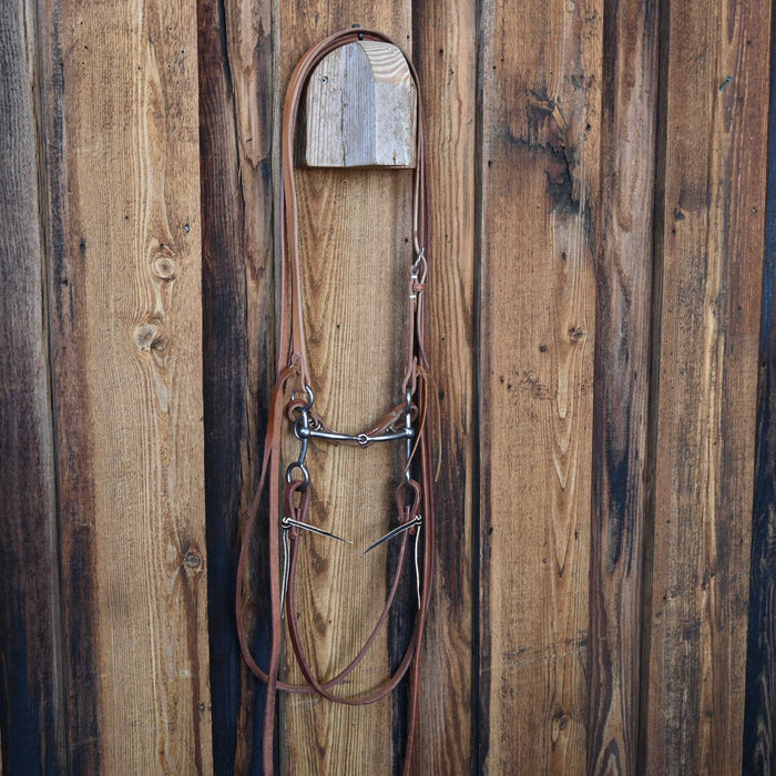 Quisenberry Snaffle Bridle Rig w/Split Ear Headstall
