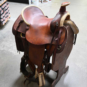 15.5" USED HEREFORD RANCH SADDLE Saddles Hereford Brand Tex Tan   