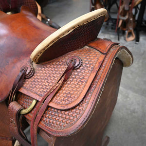 15.5" USED HEREFORD RANCH SADDLE Saddles Hereford Brand Tex Tan   