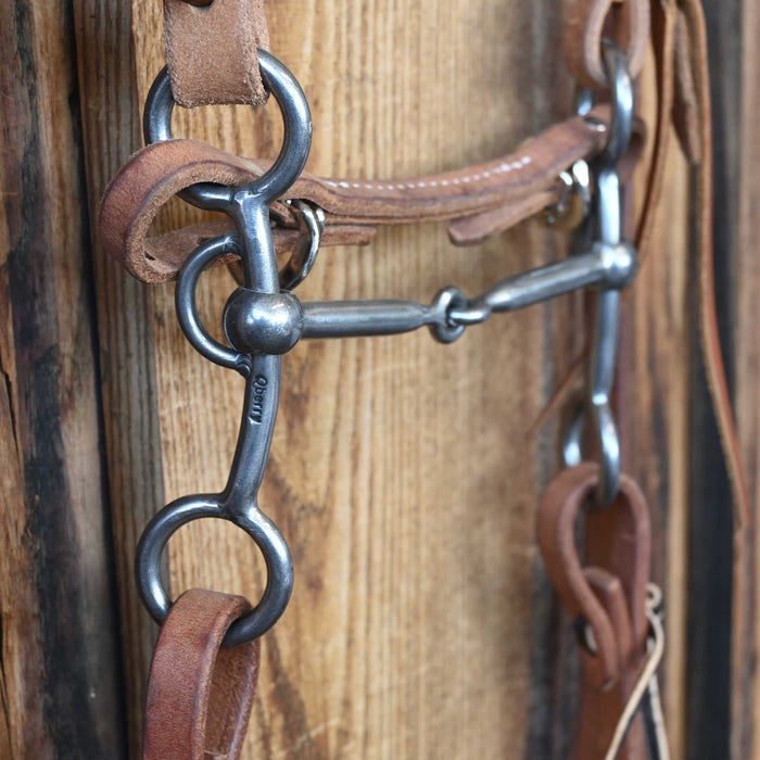 Quisenberry Snaffle Bridle Rig w/Split Ear Headstall