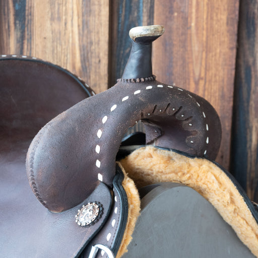 16" USED CIRCLE Y ULTIMATE JOSEY BARREL SADDLE Saddles - Used Circle Y Saddlery
