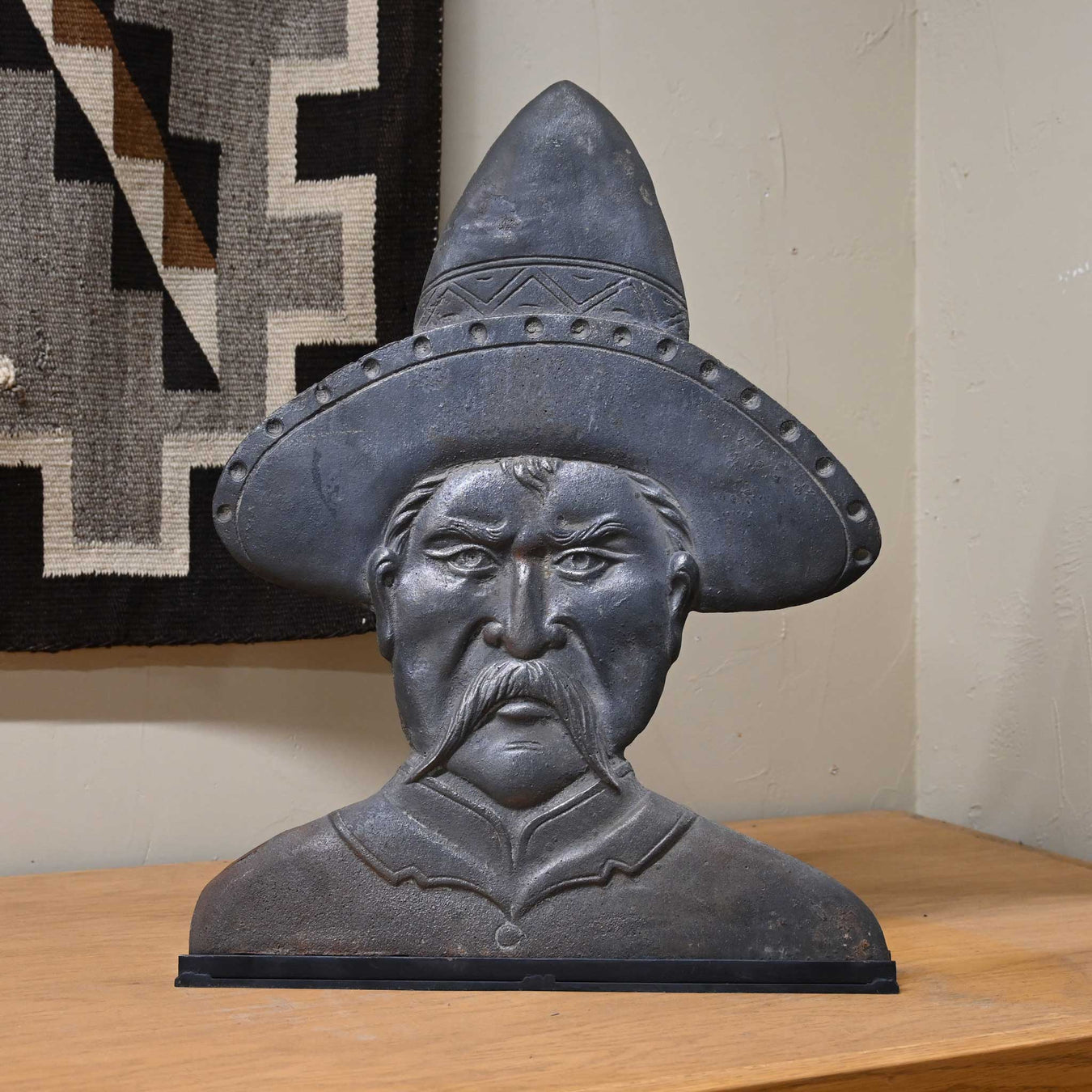 Heavy Vintage Poncho Villa Target with Stand Collectibles MISC