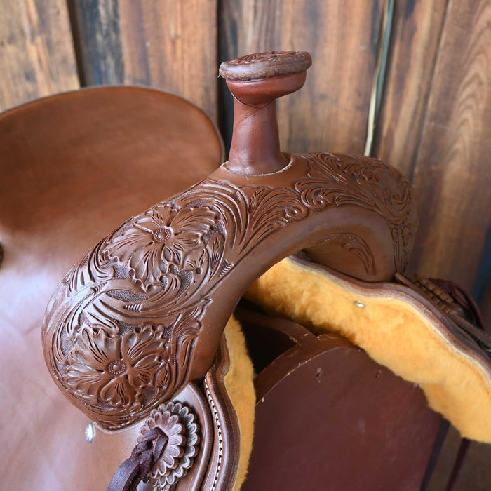 15.5" JEFF SMITH BUSTER WELCH RANCH CUTTER SADDLE Saddles - New Jeff Smith