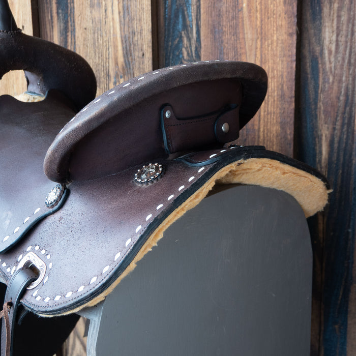 16" USED CIRCLE Y ULTIMATE JOSEY BARREL SADDLE