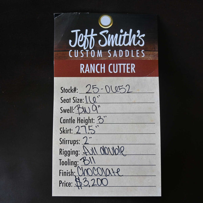 16" JEFF SMITH BUSTER WELCH RANCH CUTTER SADDLE Saddles - New Jeff Smith
