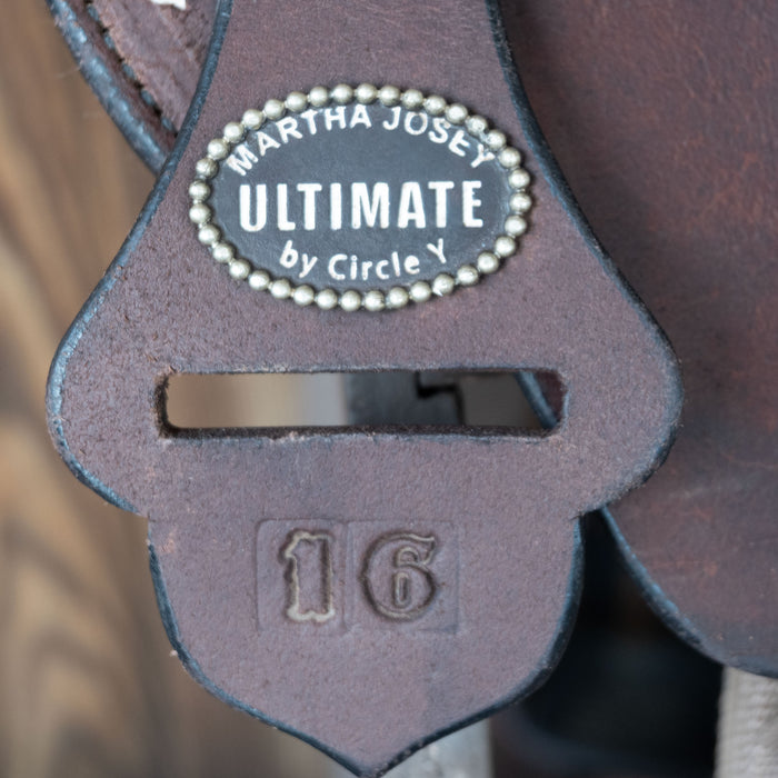 16" USED CIRCLE Y ULTIMATE JOSEY BARREL SADDLE