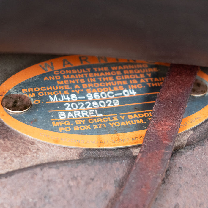 16" USED CIRCLE Y ULTIMATE JOSEY BARREL SADDLE