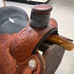 13.5" USED UPFRONT ROPING SADDLE