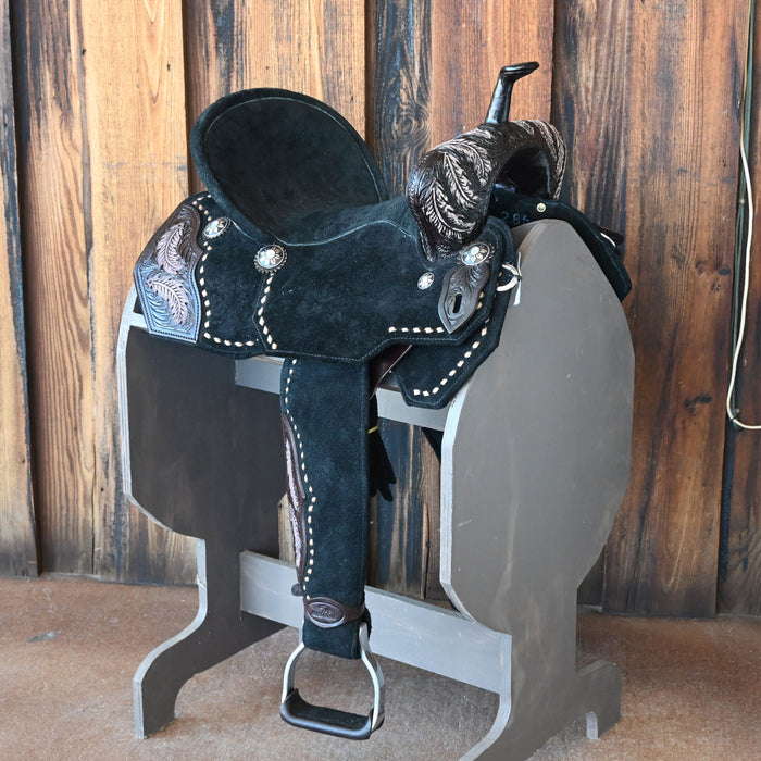 14.5" SEVEN LIGHTWEIGHT (WOOD TREE) BARREL SADDLE Saddles - New Seven Saddle