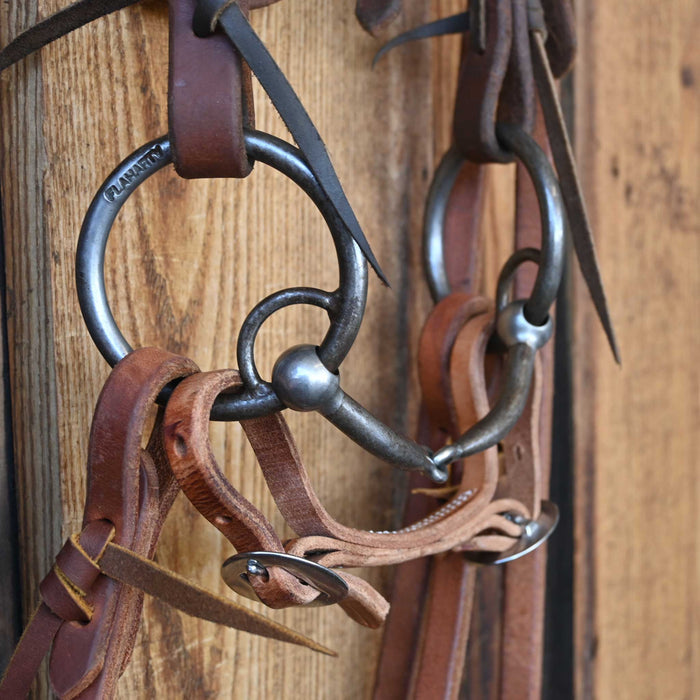 Flaharty Locked O-Ring Snaffle Bridle Rig w/Browband Headstall