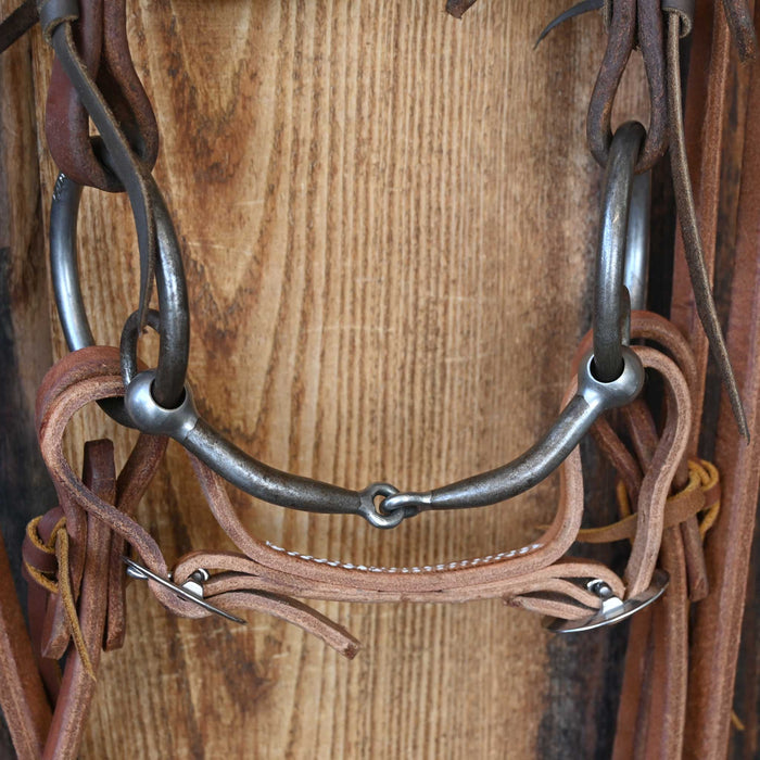 Flaharty Locked O-Ring Snaffle Bridle Rig w/Browband Headstall