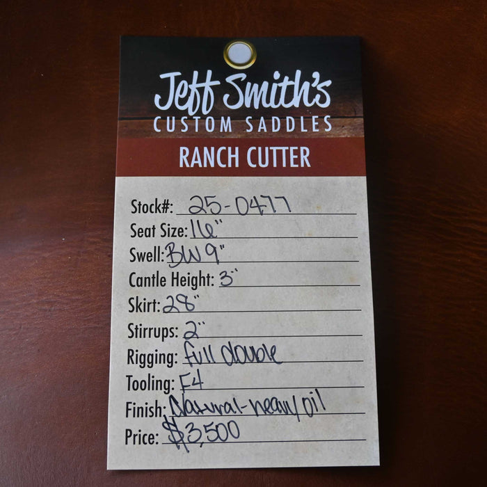 16" JEFF SMITH BUSTER WELCH RANCH CUTTER SADDLE Saddles - New Jeff Smith