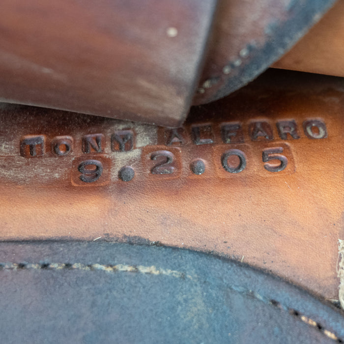 13.5" USED ALLEN SADDLERY BARREL SADDLE