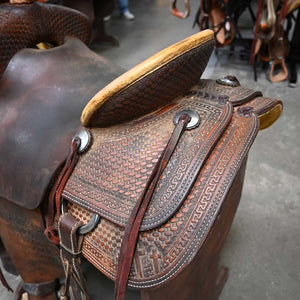 14.5" USED TESKEY'S RANCH ASSOCIATION SADDLE Saddles TESKEY'S SADDLERY LLC   