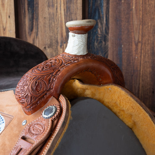 15" USED TESKEY'S TEAM ROPING SADDLE Saddles - Used Teskey's Saddlery