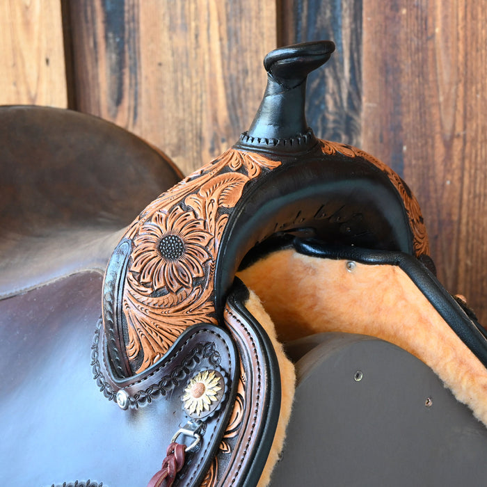 17" CIRCLE Y SUNFLOWER FLEX2 TRAIL SADDLE