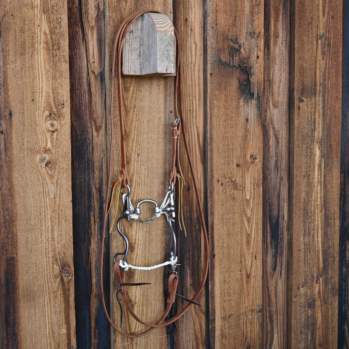 Kerry Kelley 10 Slow Twist Milkman Bridle Rig w/Split Ear Headstall