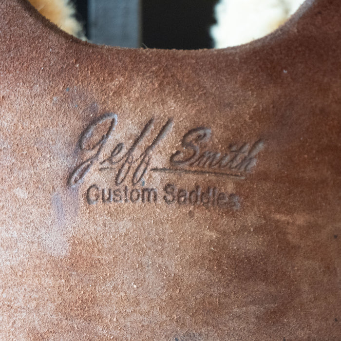 15.5" USED JEFF SMITH RANCH CUTTER SADDLE