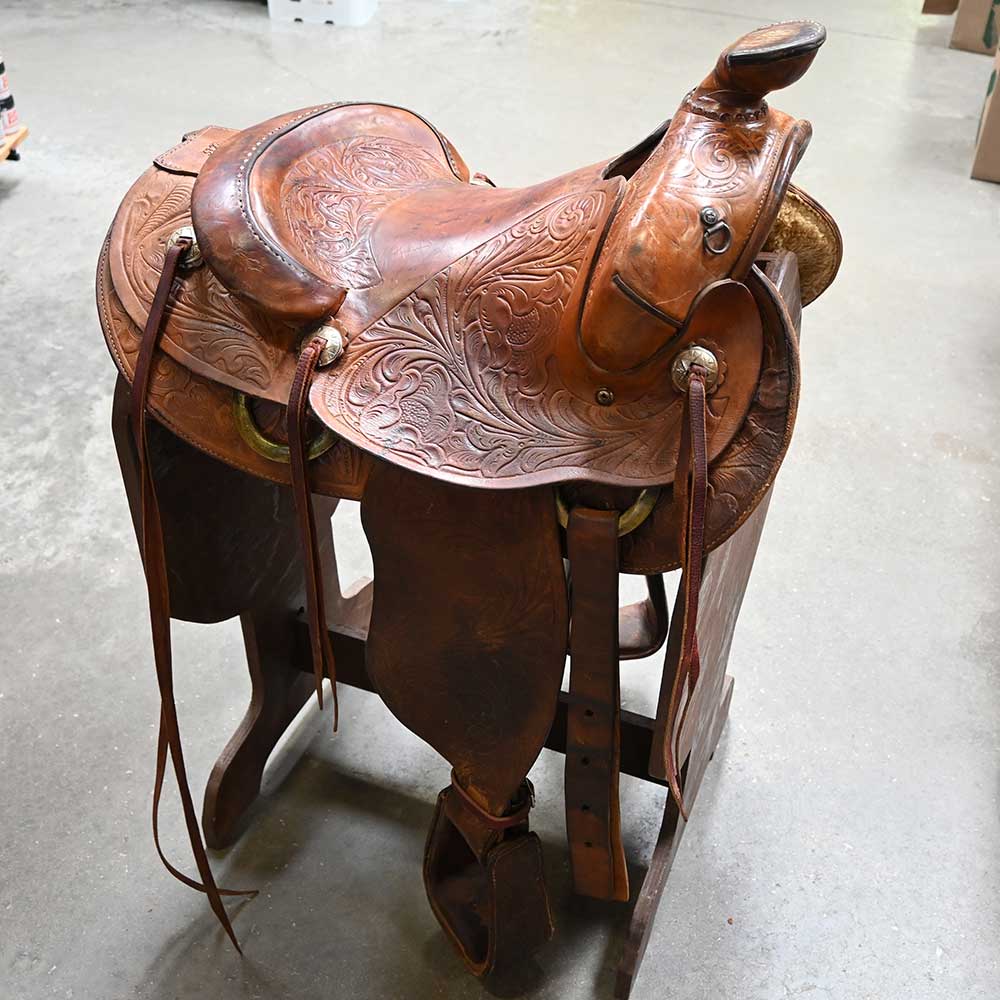 15" USED SADDLE KING OF TEXAS WESTERN SADDLE Saddles Saddle King Of Texas   