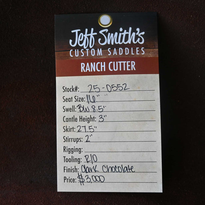 16" JEFF SMITH BUSTER WELCH RANCH CUTTER SADDLE Saddles - New Jeff Smith