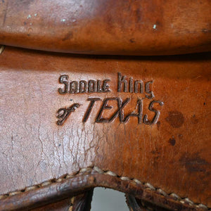 15" USED SADDLE KING OF TEXAS WESTERN SADDLE