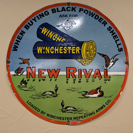 Winchester New Rival Shotgun Shells Advertisements Signs Collectibles Winchester Signs