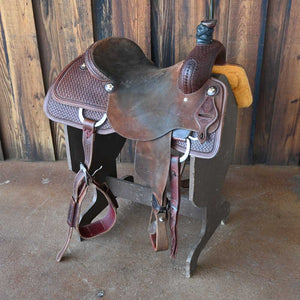 16" USED JEFF SMITH RANCH CUTTER SADDLE
