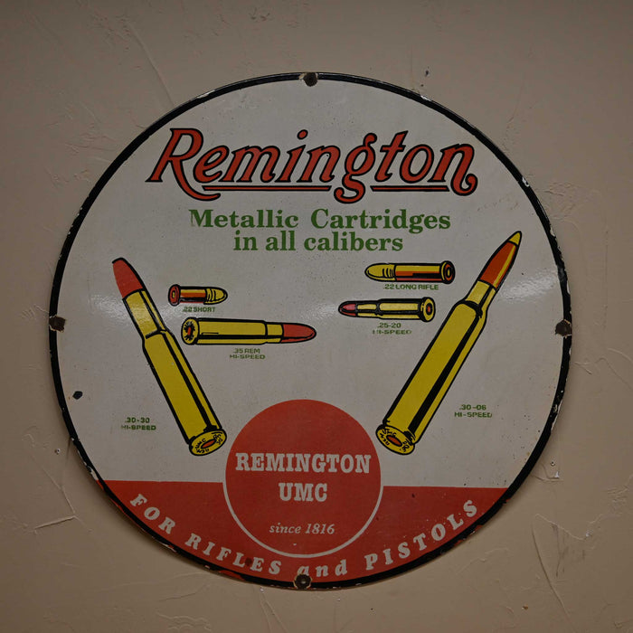Remington UMC Cartride Reproduction Advertisements Signs Collectibles Winchester Signs