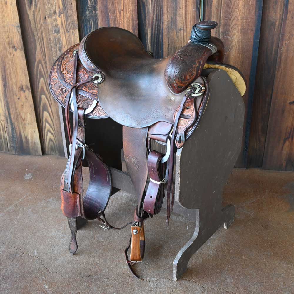 16" USED JEFF SMITH COWBOY SADDLE