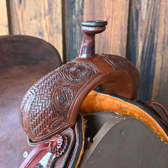 14" TESKEY'S PRO CUTTER RANCH CUTTER SADDLE