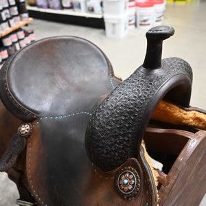 14" MARTIN CROWN C BARREL SADDLE Saddles Martin Saddlery   